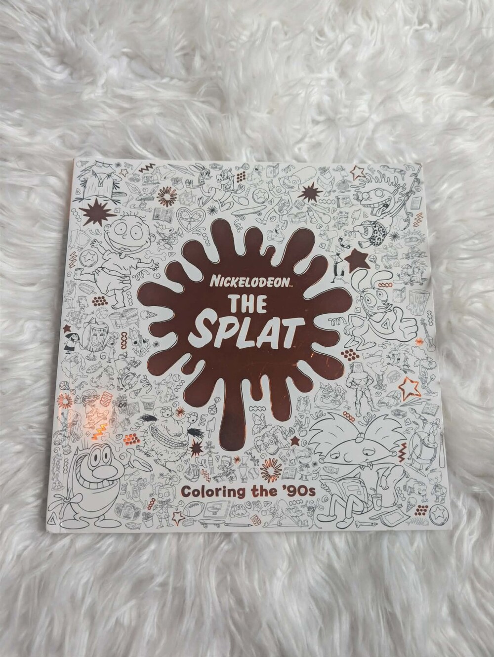 New Nickelodeon The Splat Coloring Book - White & Brown Cover